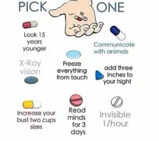 Choose One Pill meme card, common rarity