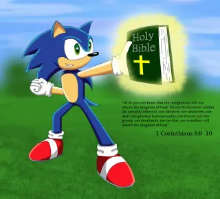 Carte meme Christian Sonic Fanart, rareté rare