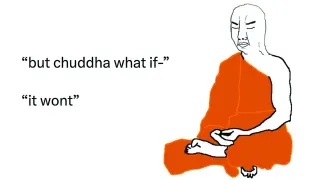 Chuddha meme card, rare rarity
