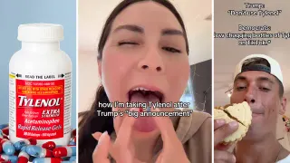 Carte meme Tendance TikTok « Avaler du Tylenol », rareté commune