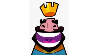 Clash Royale King Laughing meme card, rare rarity