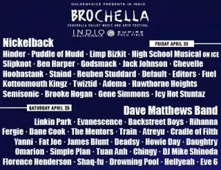 Coachella Lineup Poster Parodies meme card, common rarity