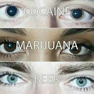 Carte meme Cocaine, Marijuana, Beer, rareté commune