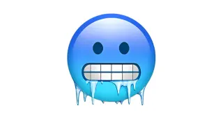 Cold Face Emoji meme card, common rarity