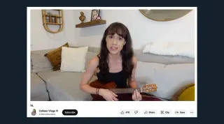 Colleen Ballinger (Miranda Sings) Ukulele Apology Video meme card, common rarity
