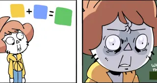 Carte meme Color Theory Comic, rareté commune