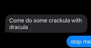 Carte meme Come Do Some Crackula With Dracula, rareté commune