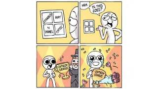 Comedy Genius meme card, common rarity