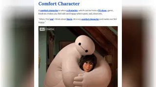 Comfort Character meme card, common rarity
