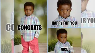 Congrats Happy For You meme card, common rarity