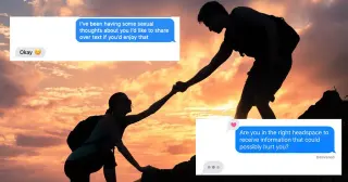 "Considerate Text" Templates meme card, common rarity