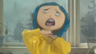 Coraline Choking Herself meme card, common rarity