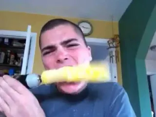 Corn Drill Challenge meme card, common rarity