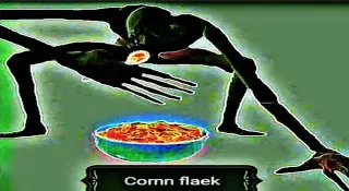 Cornn Flaek meme card, common rarity