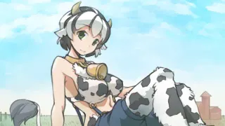 Cow Girls / Cow Bikini / Touch the Cow meme card, rare rarity