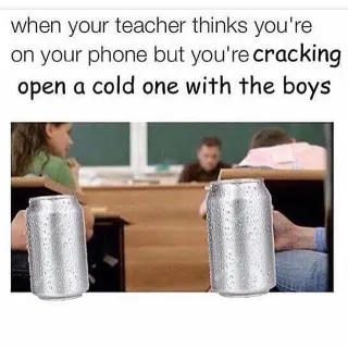Cracking Open a Cold One With the Boys meme card, epic rarity