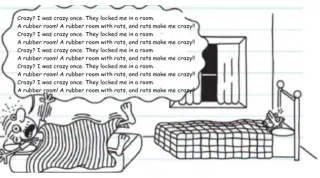 Carte meme Crazy? I Was Crazy Once. They Locked Me In A Room. A Rubber Room. A Rubber Room ..., rareté mythique