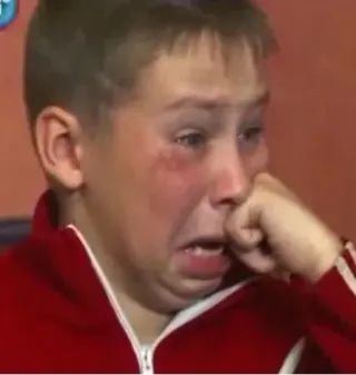 Crazy Ukrainian Kid meme card, rare rarity