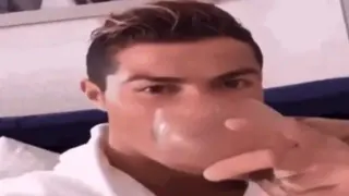 Cristiano Ronaldo Drinking meme card, rare rarity