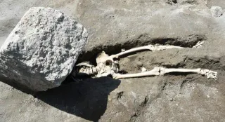 Carte meme Crushed Pompeii Skeleton, rareté commune