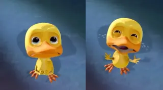 Crying Duck meme card, common rarity