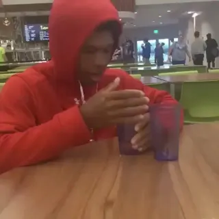 Cup Blowing Challenge meme card, common rarity