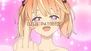 Cutie Patootie meme card, common rarity