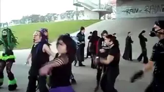 Cybergoth Dance Remixes meme card, rare rarity