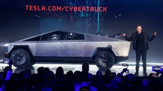 Cybertruck meme card, common rarity