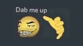 Dab Me Up Emoji meme card, rare rarity