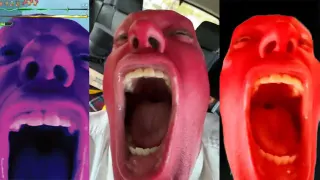 Dan Hentschel Red In The Face, Screaming meme card, common rarity