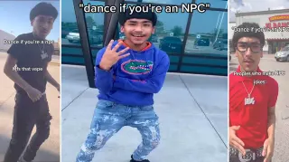 Dance If You're an NPC meme card, common rarity