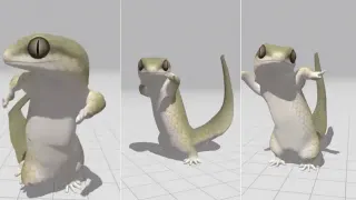 Dancing Lizard meme card, rare rarity