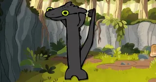 Carte meme Dancing Toothless, rareté rare