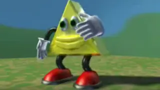 Dancing Triangle meme card, rare rarity