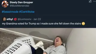 #DarkWoke / Dark Woke meme card, common rarity