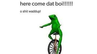 Dat Boi meme card, legendary rarity