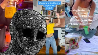 Carte meme Day In The Life Vlogs / Adult Daycare, rareté commune