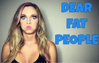 Dear Fat People meme card, rare rarity