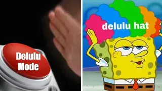 Delulu meme card, common rarity