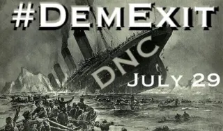 #DemExit meme card, common rarity