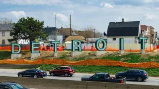 Detroit Sign meme card, common rarity