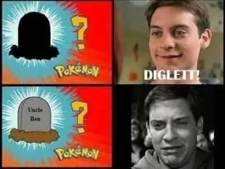 Diglett Gravestone meme card, common rarity