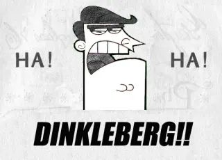 Dinkleberg meme card, epic rarity