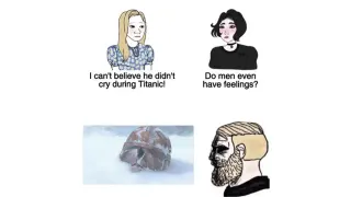 Do Men Even Have Feelings? meme card, rare rarity