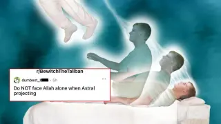 Do NOT Face Allah Alone While Astral Projecting meme card, common rarity