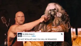 Do Not Retaliate And You Will Be Rewarded meme card, common rarity