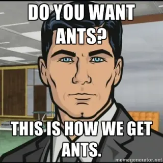Do You Want Ants? meme card, rare rarity