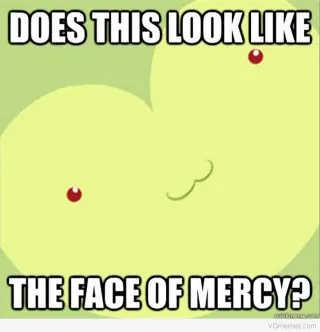 Does This Look Like The Face of Mercy? meme card, rare rarity