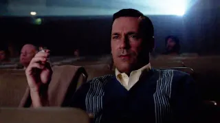 Don Draper At The Movies meme card, common rarity